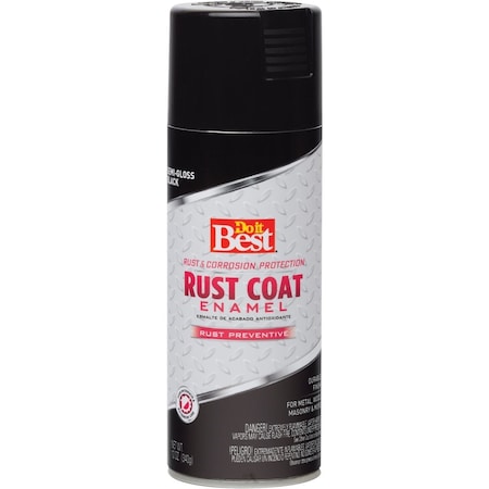 All-Source Rust Coat Semi-Gloss Black 12 Oz. Anti-Rust Spray Paint 203507D